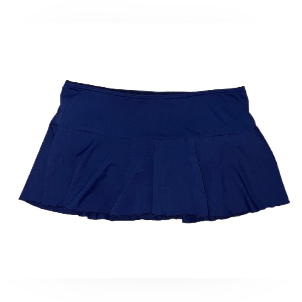 Lands’ End Womens Pleated Swim Skirt Skort Bottoms Sz 8